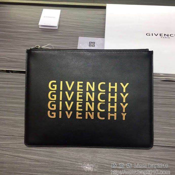 GlVENCHY紀梵希 2018最新 熱賣款式 專櫃品質 頂級進口牛皮 原版五金 拉鏈手包 091888  tsg1091